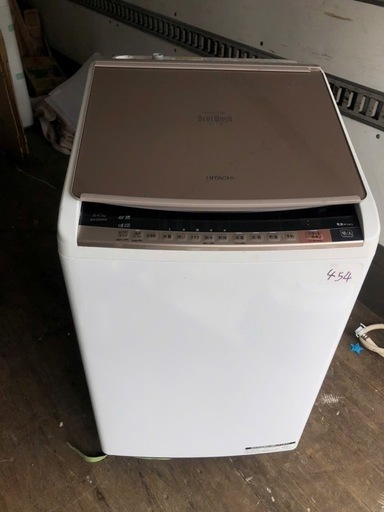 NO 454 配送無料　保証付き  日立 HITACHI ビートウォッシュ 洗濯乾燥機 （8kg） シャンパン BW-DV80A N