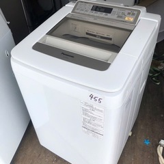 NO 455 北九州市内配送無料　保証付き  パナソニック Panasonic 全自動洗濯機（9.0kg） 即効泡洗浄 エコナビ シャンパン NA-FA90H2-N