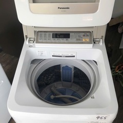 NO 455 北九州市内配送無料　保証付き  パナソニック Panasonic 全自動洗濯機（9.0kg） 即効泡洗浄 エコナビ シャンパン NA-FA90H2-N