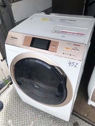 NO 452 北九州市内配送無料　保証付き  Panasonic/パナソニック 11kg/6kgドラム洗濯乾燥機 NA-VX5E5L