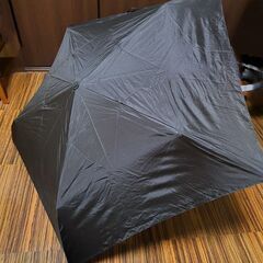 【カバー無】無印良品　折りたたみ雨傘　黒