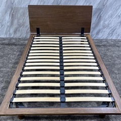 無印良品 ウォールナット セミダブルベッド＋超高密度ポケットコイル 