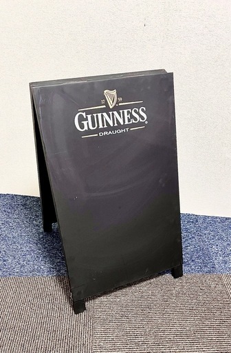 GUINNESS/ギネス テント型メニューボード 両面黒板タイプ 木製 飾り看板/立て看板 バー　店舗　レストラン