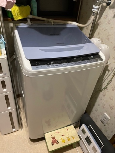 洗濯機 8kg　日立 ビートウォッシュ BW-8WV 2015年式