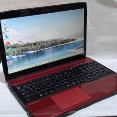 🌰富士通🌟LifeBook🌟AH45R🌟赤綺麗🌟SSD🌟WIN11🌟Office2021 - ノート 