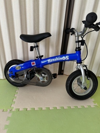 変身バイクs 青　バランスバイク