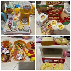 キッチン、アンパンマンなどおままごとセット