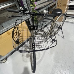 自転車 ママチャリ 大人用 DUNLOP ダンロップ 鍵付き