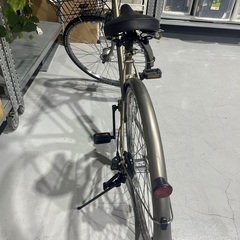 自転車 ママチャリ 大人用 DUNLOP ダンロップ 鍵付き