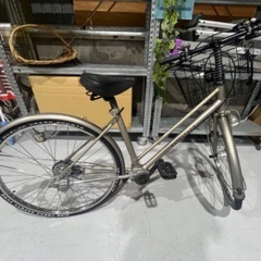 自転車 ママチャリ 大人用 DUNLOP ダンロップ 鍵付き
