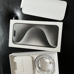 iPhone 15 pro ホワイトチタニウム