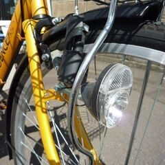 自転車 27インチ シティサイクル RESIDENCE カゴ付き 6段変速 ゴールド カギ付き 札幌市東区 新道東店