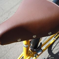 自転車 27インチ シティサイクル RESIDENCE カゴ付き 6段変速 ゴールド カギ付き 札幌市東区 新道東店