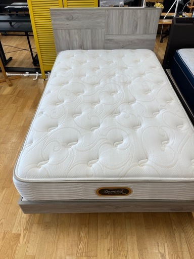 N729★大塚家具＆シモンズ製★セミダブルベッド★ベッド★幅1250mm