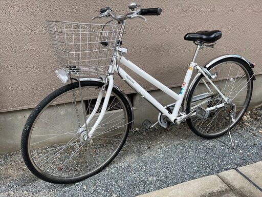 【受け渡し予定あり】トラッドライン　27インチ 6段変速 オートライト シティサイクル 自転車 ママチャリ学生用