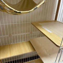 キャット　猫 木製ケージ 2段 ハンモック おしゃれ　