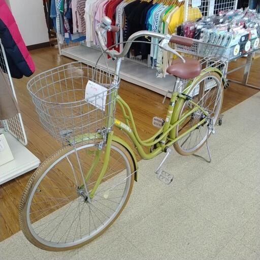 自転車 26インチ 黄緑 ※ライト無し TJ7407