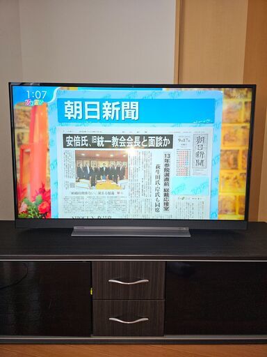 東芝REGZA液晶テレビ４９インチ2018年製BZ710X