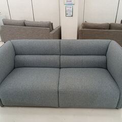 ★ジモティ割あり★  ソファ　2P MK MAEDE ブルー×グレー W178×D81×H76 クリーニング済み TC4939
