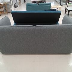 ★ジモティ割あり★  ソファ　2P MK MAEDE ブルー×グレー W178×D81×H76 クリーニング済み TC4939