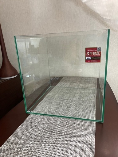 GEX AQUARIUM グラステリア300キューブ水槽 証フレームレス水槽W30×D30×H30cm 約24L
