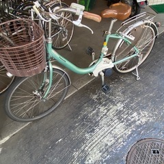 訳あり電動アシスト自転車と空気入れ