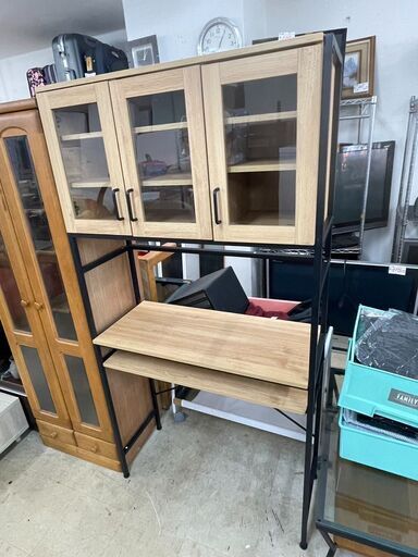 キッチンラック　No.13280　食器棚　キッチン収納　中板調整可能!!　【リサイクルショップどりーむ荒田店】