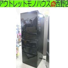 355L 4ドア冷蔵庫 2016年 AQUA AQR-361E ブラック 300Lクラス アクア