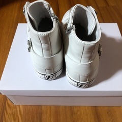 ash 25センチ レザーハイカットスニーカー