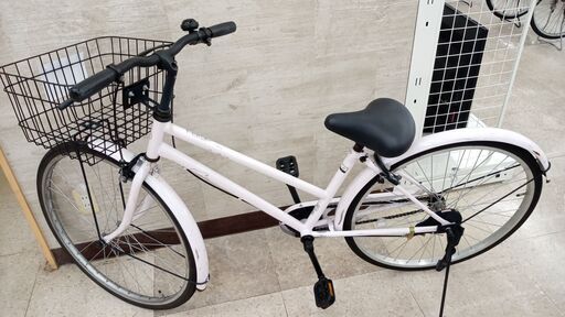 ★ジモティ割あり★  軽快自転車 26インチ 薄ピンク クリーニング済み TJ8583