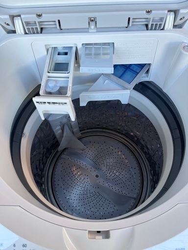シャープ 洗濯機 ES-TX8F 8kg 2021年製 中古品 SHARP/シャープ 全自動洗濯