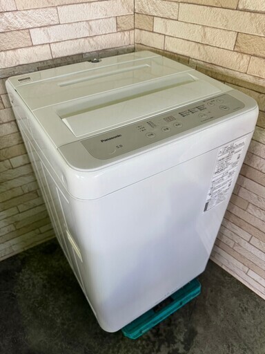 【美品】大阪送料無料★3か月保障付き★洗濯機★2022年★パナソニック★5kg★NA-F50B15★S-387