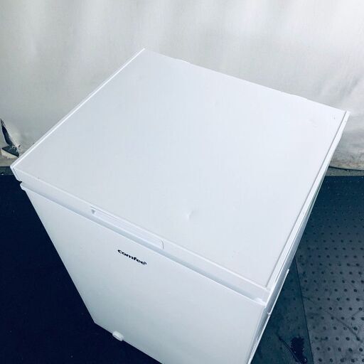 ID:rg219452 comfee 冷蔵庫 一人暮らし 中古 2023年製 1ドア 99L ホワイト 直冷式 上開き (冷凍機能のみ) RCC100WH(E)  【リユース品：状態B】【送料無料】【設置費用無料】