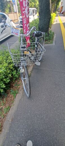 【リサイクルショップどりーむ鹿大前店】No.1657 自転車　27インチ　カゴ付　ライト付き　写真参照