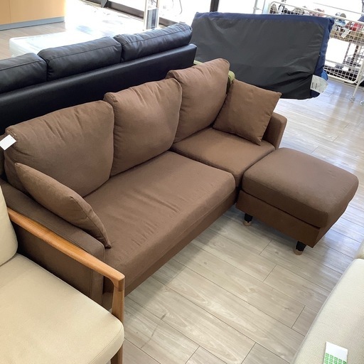 オットマン付きの3人\nがけソファーのご紹介！(トレファク寝屋川)