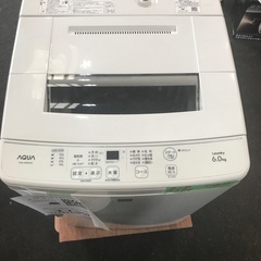 601 洗濯機　2017年式　6キロ　アクア