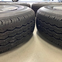 ハイエース トヨタ　スチールホイール 6H エコピア　新車外し　24年2週　ホイールキャップ付き