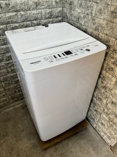 【美品】大阪送料無料★3か月保障付き★洗濯機★2020年★ハイセンス★5.5kg★HW-E5503★S-418