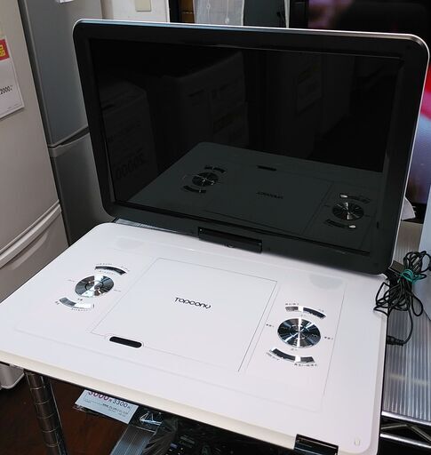 品質保証☆配達有り！8000円(税別）15.6インチ ポータブルDVDプレーヤー リモコン無し