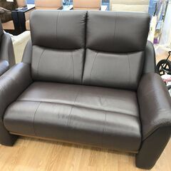 ★ジモティ割あり★  2人掛けソファ ダークグレー H85×D91×W190 クリーニング済み HJ2633 リユースのサカイ八街店】☆ジモティ割あり☆ 2人掛けソファーライト