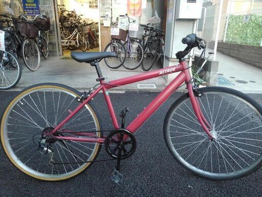 中古自転車３２５２　クロスバイク　２６インチ　６段ギヤ　ワイヤー錠　ライトは付属していません 中古自転車3252 クロスバイク 26インチ 6段ギヤ ワイヤー錠