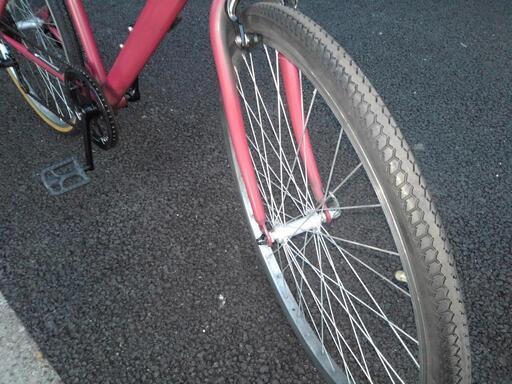 中古自転車3252 クロスバイク 26インチ 6段ギヤ ワイヤー錠
