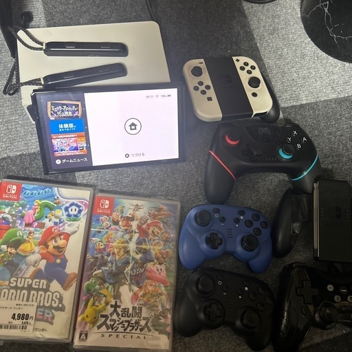 Switch 有機EL ソフト付き ソフト抜きで27000