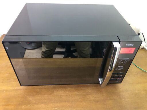 TWINBIRD DR-D269 電子レンジ ミラーガラス フラット 2023年製 ブラック ツインバード　0917-2