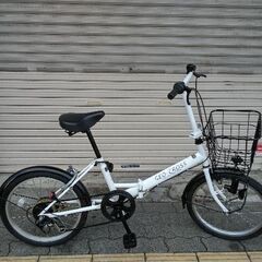 GEO×CROSS[ジオクロス]20吋 折り畳み自転車 外装6段/ホワイト