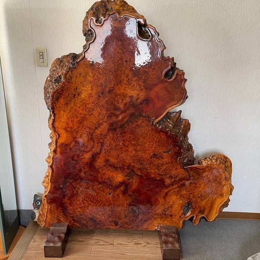 天然木　葡萄　玉杢　大型衝立　高さ150cm 80kg