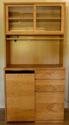 値下げ】無印良品 カップボード オーク材 楽天市場】【中古品】MUJI 
