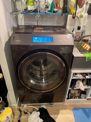 人気　2022年購入　ブラウン色　ナンバー1 東芝 127XP1 ドラム式洗濯乾燥機　2022年購入