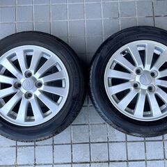 中古★ダイハツ純正ホイールタイヤセット★155/65R14　6分山