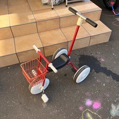 無印良品　三輪車　赤
　